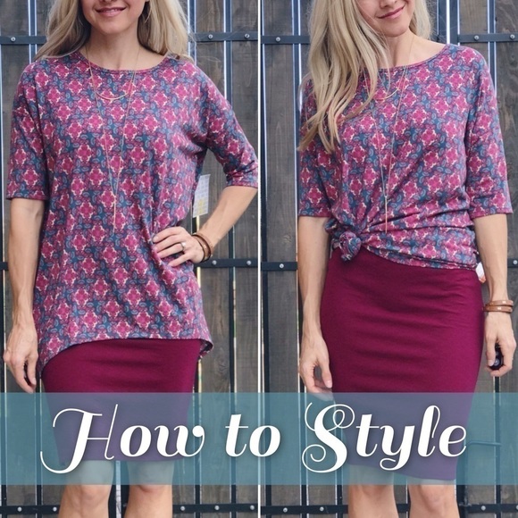 LuLaRoe Chevron Irma Top - Picture 9 of 9